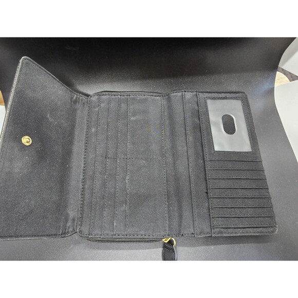 Bradford Exchange NY YANKEES Women’s Large Wallet Zip Snap Closure Clutch *Flaws - Picture 10 of 13